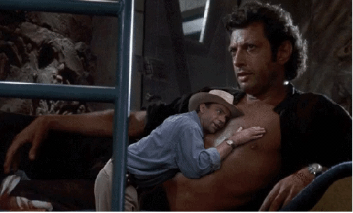 Gif gracioso de Jurassic Park