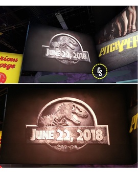 Un cartel de #JurassicWorld2 aparece en la expo de Las Vegas Licensing. 