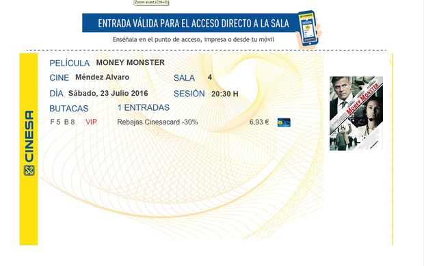 Money Monster: MI Critica y mi Entrada