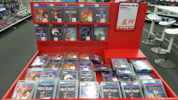 Peliculas Disney en oferta a 9.99 euros en formato 3D en Media Mark