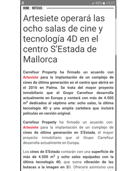 Mallorca: Nuevos cines 4D y nuevo Media Mark en Septiembre