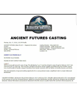 Jurassic World 2: Confirmado un nuevo personaje [Mas información dentro del post] (SPOILERS)