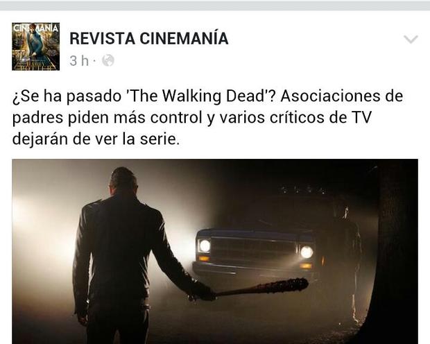 The Walking Dead: Acusada de violencia Explícita 