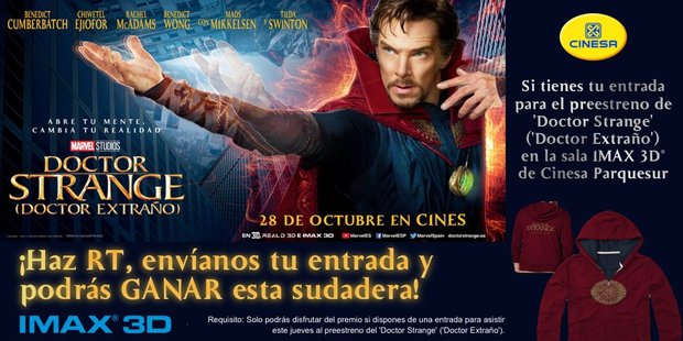Por si alguien va hoy al preestreno hay sorteo en twitter