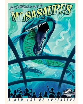 Jurassic World Poster Retro