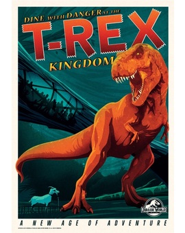 Jurassic World Poster Retro