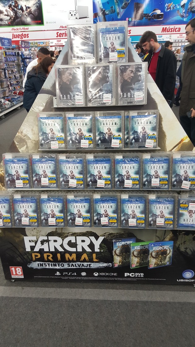 En mediamarkt Parquesur ya está Tarzan por si a alguien le interesa