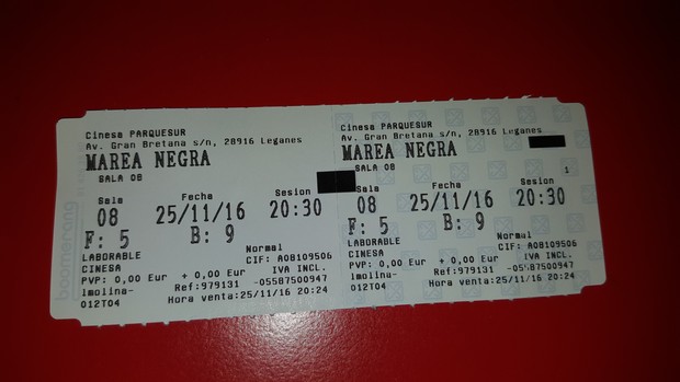 Marea Negra: Mi Crítica y mi Entrada [Nota 10/10] La Experiencia mas realista y extrema que he vivido en un cine este año