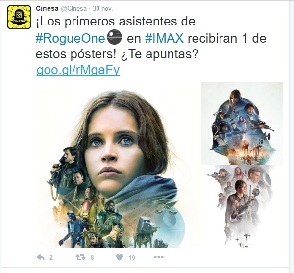 Posters de regalo en Cinesa