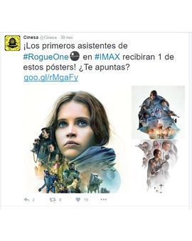 Posters de regalo en Cinesa