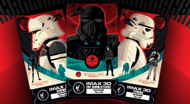 Así son las entradas con diseño especial para los pases IMAX de Rogue One en USA