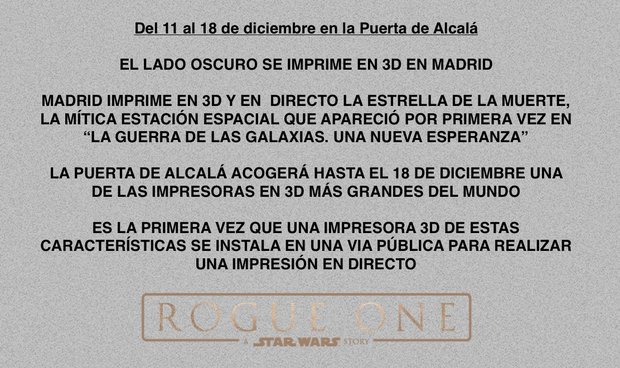 La Estrella de la Muerte en la Puerta de Álcala de Madrid