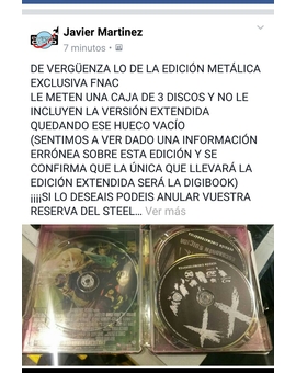 Warner se cachondea del consumidor en toda su cara!!!. Esto debería ser inadmisible y denunciable!!!