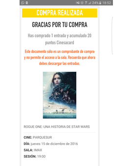 Rogue One: 24 horas para disfrutarla