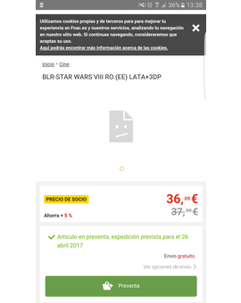 ¿Os parece normal esto?: Rogue One Steelbook a 38 euros en Fnac (36 si eres socio)