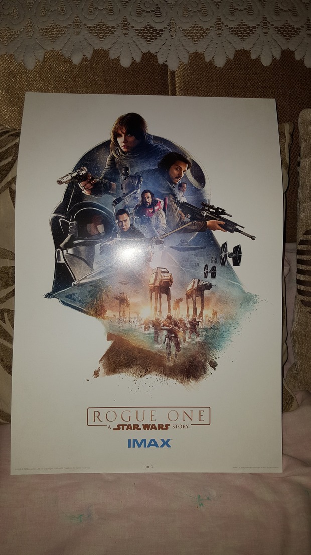 Poster Rogue One Star wars imax de regalo en Cinesa