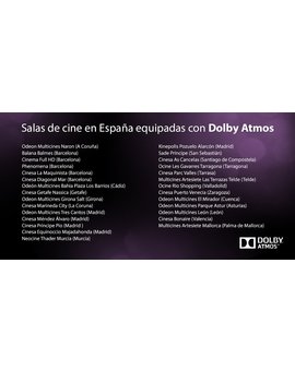 Salas en España con Dolby Atmos