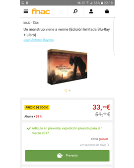 Un Monstruo Viene a Verme: Ahora si. Reservada