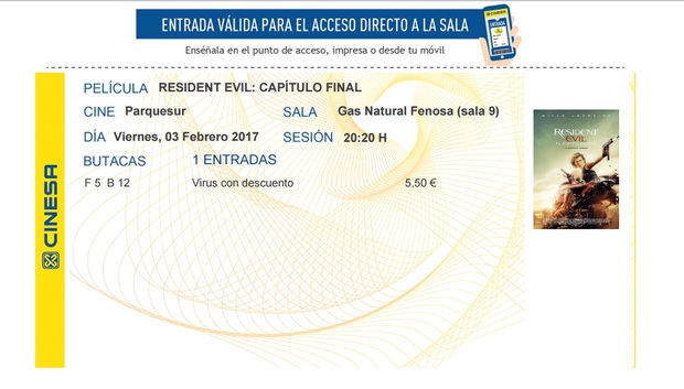 Resident Evil El Capitulo Final: Mi Critica y mi Entrada Nota 8/10 Apoteosico y frenético final para la saga