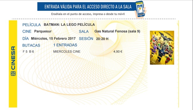 Batman La Legopelícula: Mi Crítica y mi Entrada. Nota 8.7/10. Una de las mejores peliculas de Batman