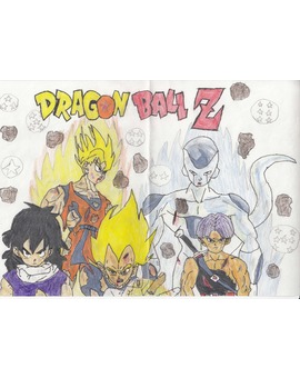 Dragon Ball Z: Dibujo que hice cuando era pequeño [Os lo dedico a todos los aficionados de la serie que andáis esta noche por aquí]