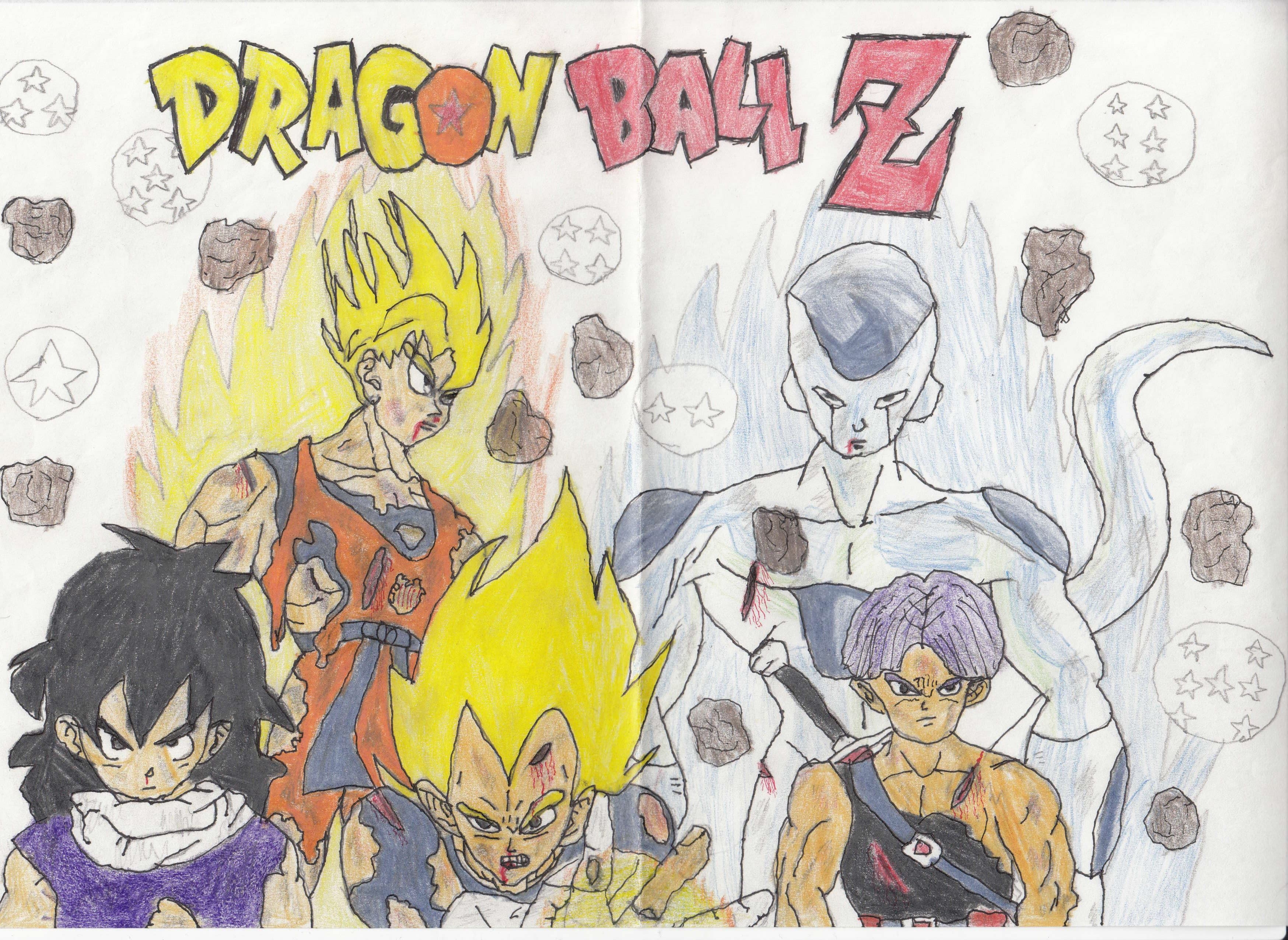 Dragon Ball Z: Dibujo que hice cuando era pequeño [Os lo dedico a todos los  aficionados de la serie que andáis esta noche por aquí]