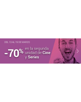 Fnac. Oferta 70% dcto 2° Unidad. 13 al 19 Marzo