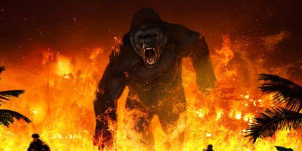 Estatua de King Kong se incendia en el estreno de la película