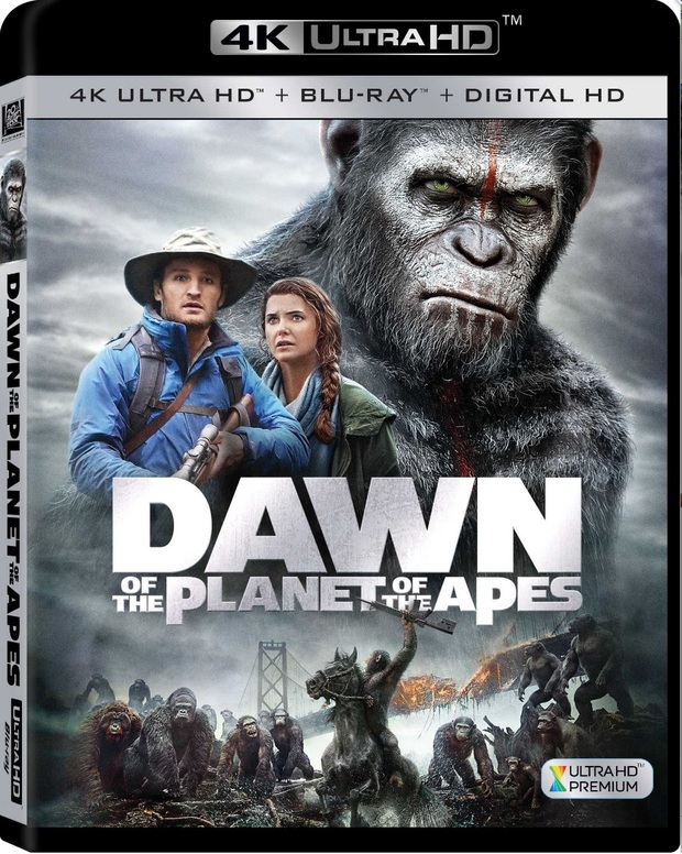 portada en 4k El amanecer del planeta de los simios