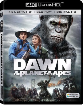 portada en 4k El amanecer del planeta de los simios