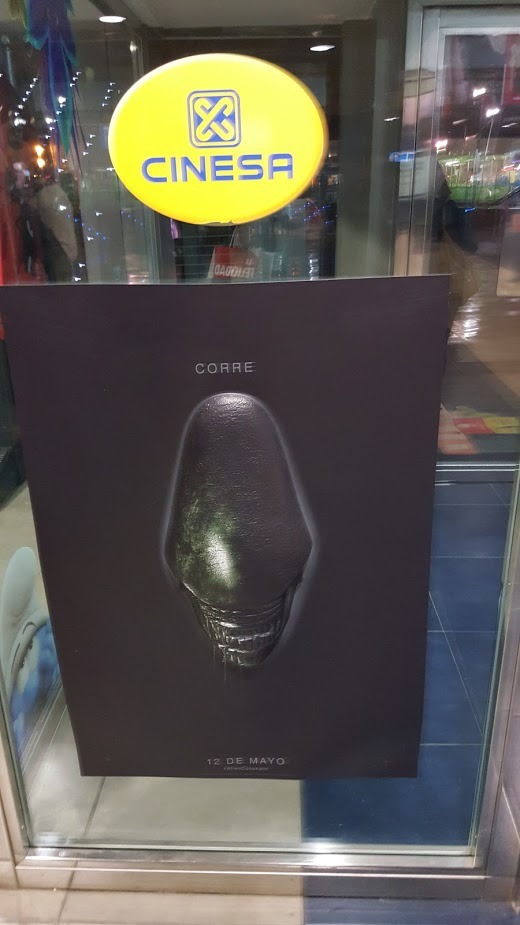 Alien Covenant: Poster Español  y con relieve, la cabeza sobresale