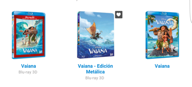 Vaiana: ¿Que edición vais a comprar?
