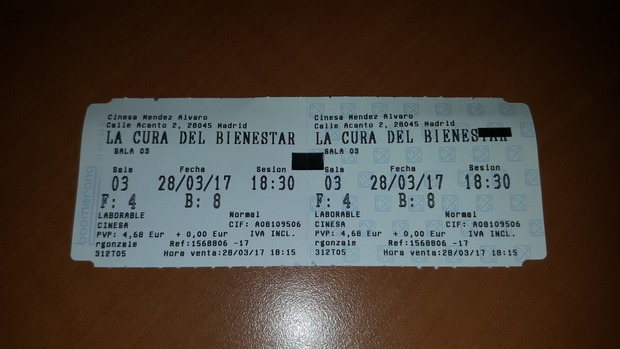 La Cura del Bienestar: Mi Critica y mi Entrada. Nota 8.5/10. Un descenso a los infiernos de la cordura humana