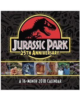 Logo y calendario conmemorativo 25 aniversario Jurassic Park