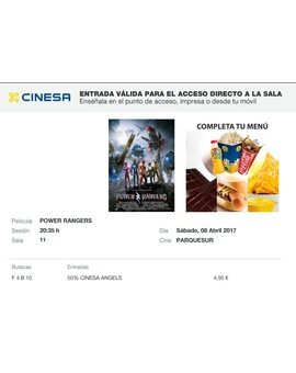 Power Rangers: Mi Crítica y mi Entrada. Nota 7.5/10. Es la hora de metamorfosearse