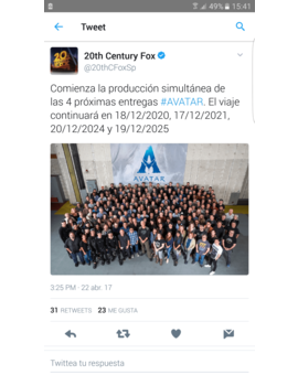 Avatar confirma la fecha de sus secuelas. 2020, 2021, 2024 y 2025