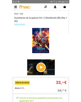 Guardianes de la Galaxia Volumen 2. Steelbook ya disponible para reservar