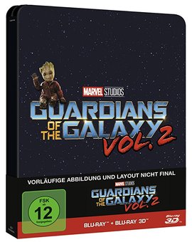 Guardianes de la Galaxia 2: Diseño del steelbook