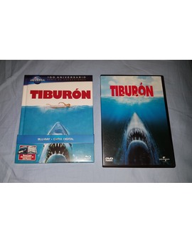 TIBURON: Mi pequeña y humilde colección de esta obra maestra de Steven Spielberg. Foto dedicada a Jefe Brody