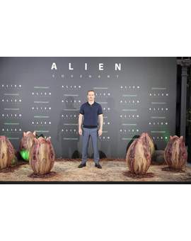 Foto de Fassbender en España presentando Alien Covenant