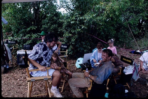 Fotos de la producción de Jurassic Park (1993). Mas fotos dentro