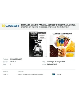Déjame Salir: Mi Crítica y mi Entrada. [SIN SPOILERS]. Nota 8/10.  Inquietante y satisfactoria película