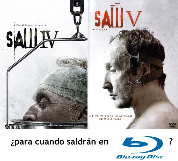 Saw 4 y Saw 5 ¿Saldrán en Blu Ray? ¿Cuando?