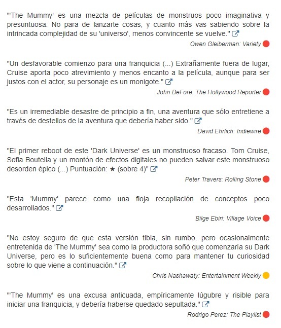 Las primeras críticas de 'La momia' la devuelven al sarcófago: ¿la peor película de Tom Cruise?