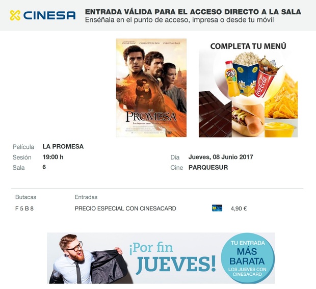La Promesa: Mi Crítica y mi Entrada [Sin Spoilers] Nota 7.5/10.  Sobreviviendo al exterminio