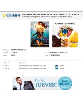Wonder Woman. Mi Crítica y mi Entrada. [Sin Spoilers]  Nota 9.5/10. Una de las mejores películas de superheroes de los últimos años.