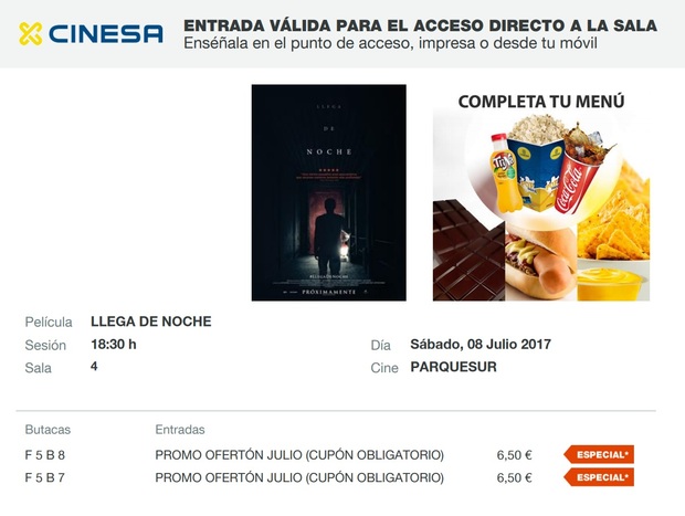 Llega de Noche. Mi Critica y mi Entrada. [Sin Spoilers]. Nota 5.5/10. Llega de Noche, pues vale, como si llega de día