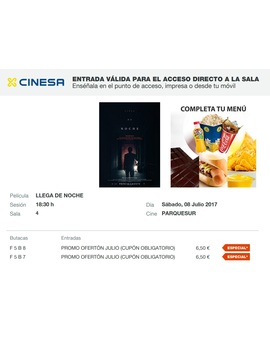 Llega de Noche. Mi Critica y mi Entrada. [Sin Spoilers]. Nota 5.5/10. Llega de Noche, pues vale, como si llega de día