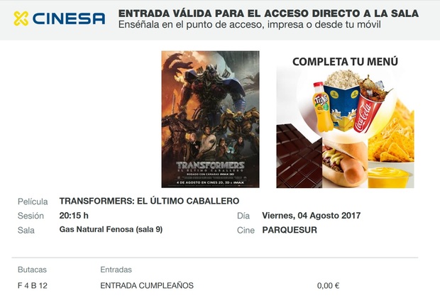 Transformers El Último Caballero: Mi Crítica y mi Entrada. [Sin Spoilers]. Nota 4.5/10. Todo tiene un límite, los Transformers también