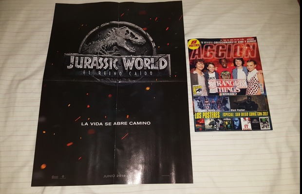 Acción Cine Septiembre con poster de Jurassic World El Reino Caido: Mi Compra 23-08-2017